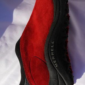 Merrell Satellite Moc Red Brick Suede Leather Clog